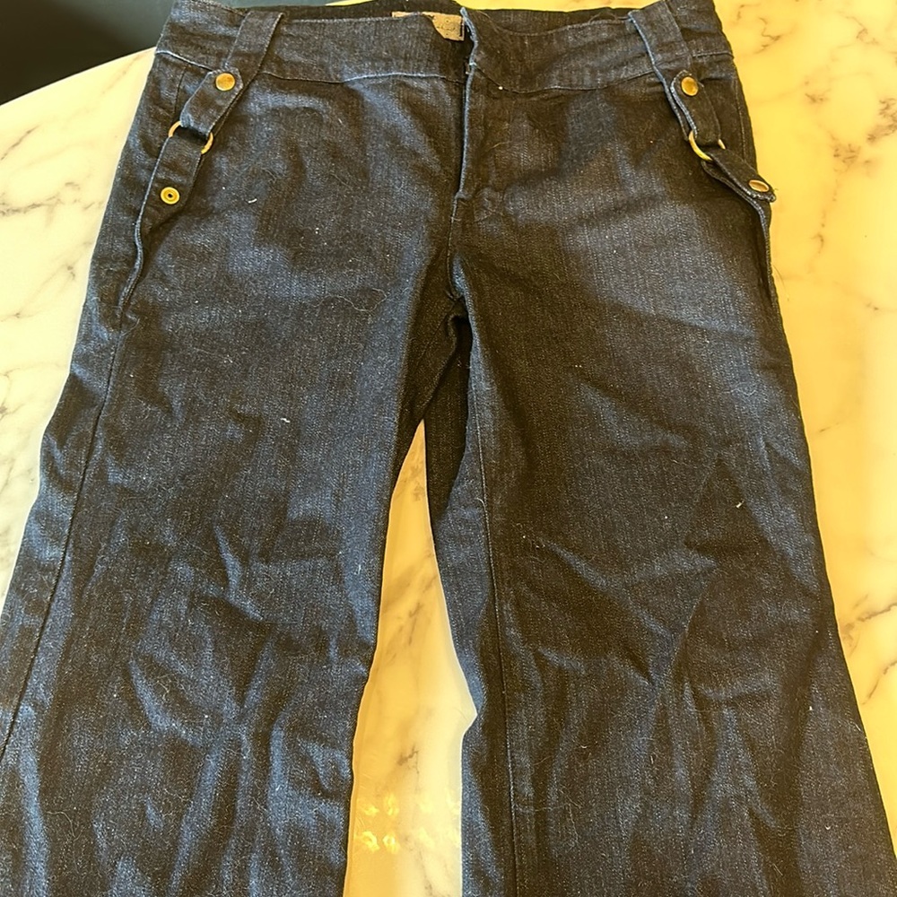Dark bell bottoms